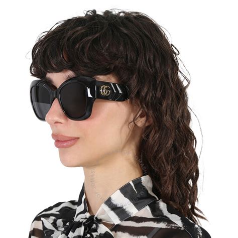 gucci butterfly sunglasses - black|Gucci grey butterfly ladies sunglasses.